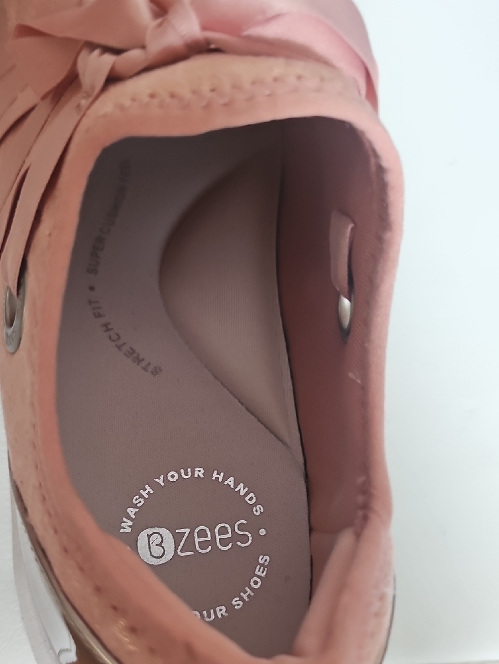 Bzees Blush Pink Slip-On Casual Shoe